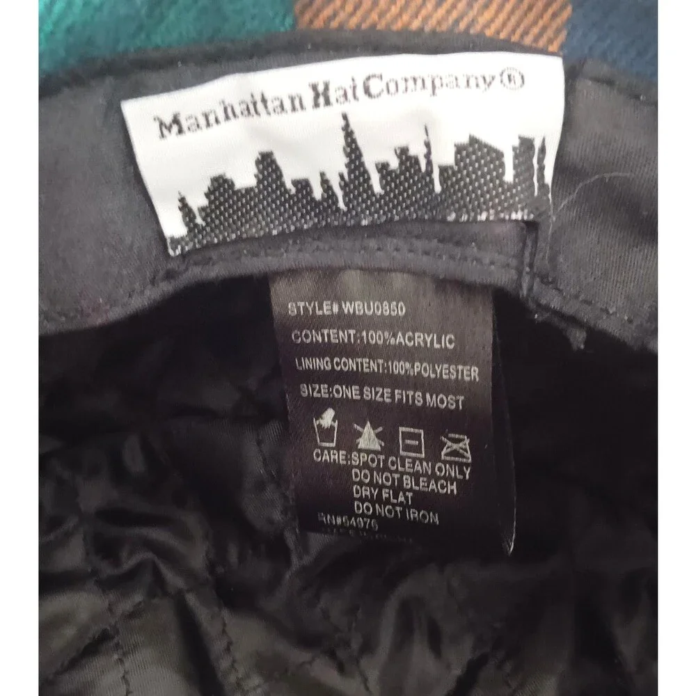 Manhattan Hat Company Bright Multi Plaid Bucket Hat O/S